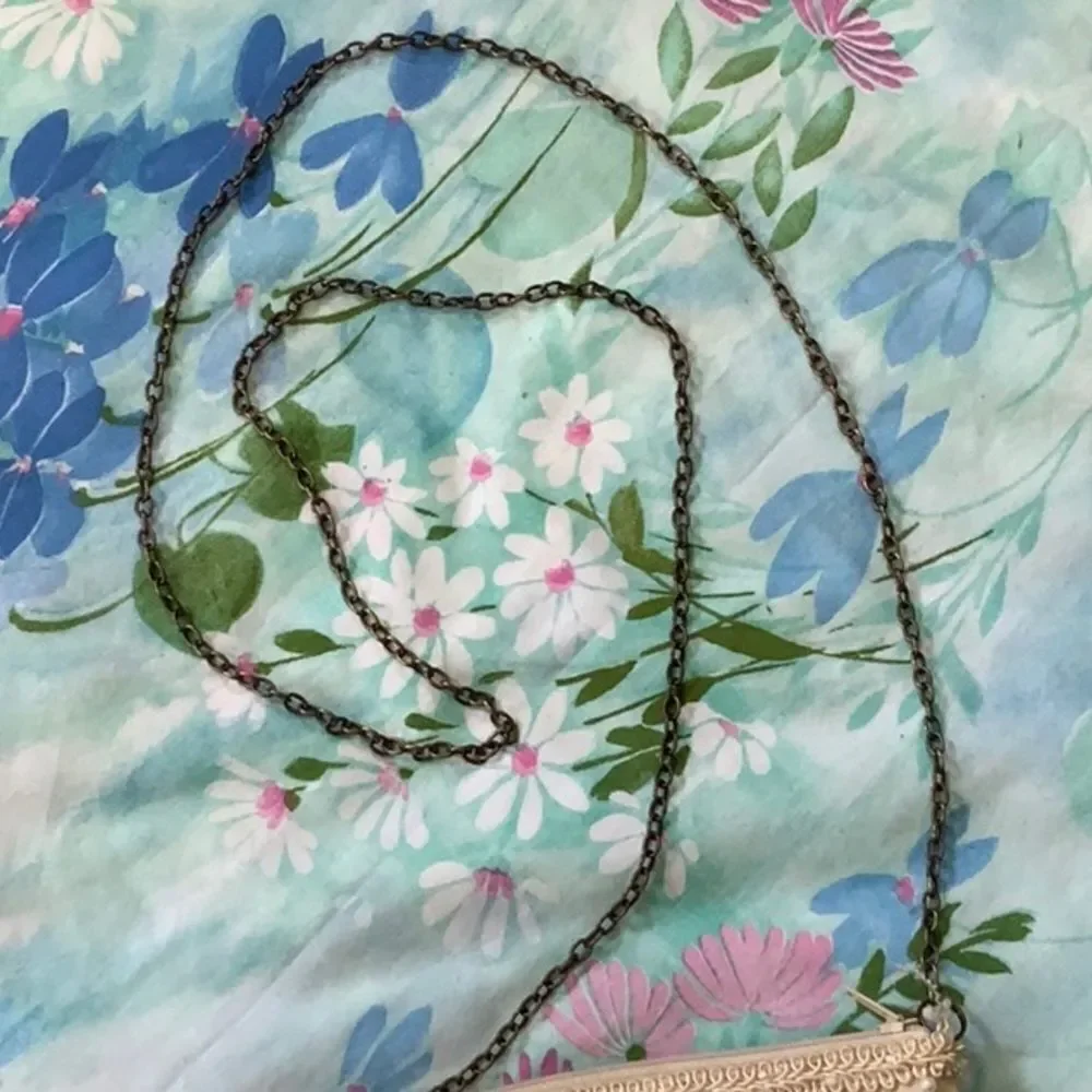Mary Frances Small Pearl (Faux) Beaded Bag - Small Cream Chain Strap - Picture 7 of 15